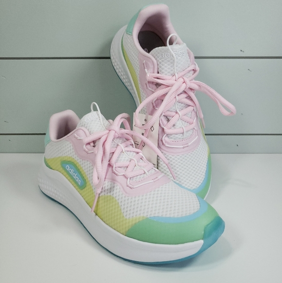 Adidas Primrose Sleek White Hazy Sky FZ3215 Running shoes Sneakers Women's Sz 7 - Picture 1 of 11